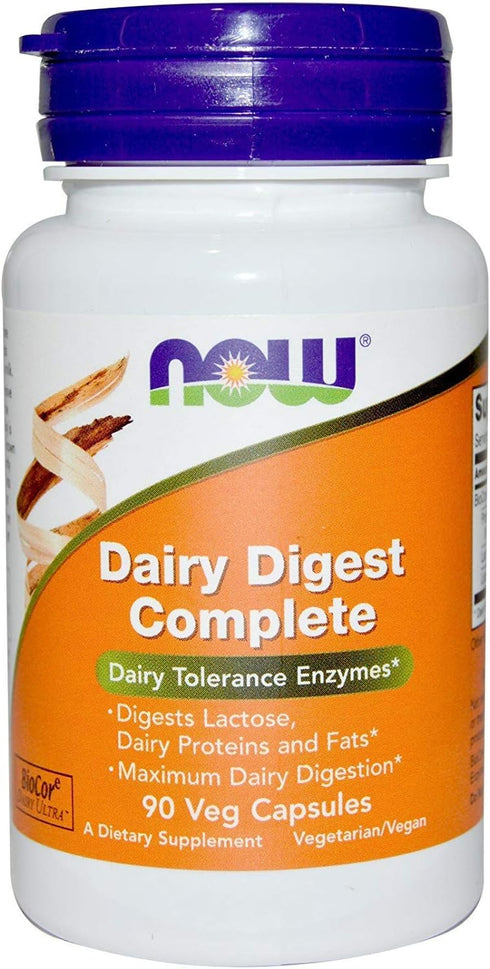 Now Foods Dairy Digest Complete, 180 Count (90 Count X 2 Pack)
