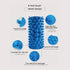 Foot Massage Mat 2 PCS Acupressure Pad Yoga Mat Bathroom Mat Outdoor Game (Blue)