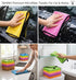 TAHINO 16x16 Inch, Pack, Pack 6 Microfiber Cleaning Towels, Multi-Color Ultra Absorbent, Car & Household Use
