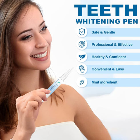 Teeth Whitening Pen, Essence Gel for Intensive Stain Removal, 2pcs to Whiten Teeth and Reduce Yellowing