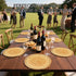 Vankcp 160 7" 9" Pieces Wood Grain Paper Plates, Rustic Wood Slice Plate, Disposable Party Dinner Plates, Farmhouse
