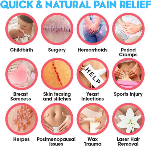 2 PCS Reusable Perineal Cooling Pad, Hemorrhoid and Perineal Ice Packs for Postpartum Pain Relief, Washable Sleeves