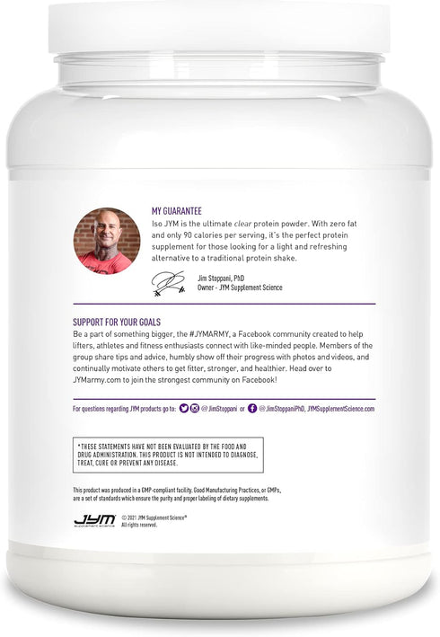 ISO JYM Grape Flavor, 20 Servings