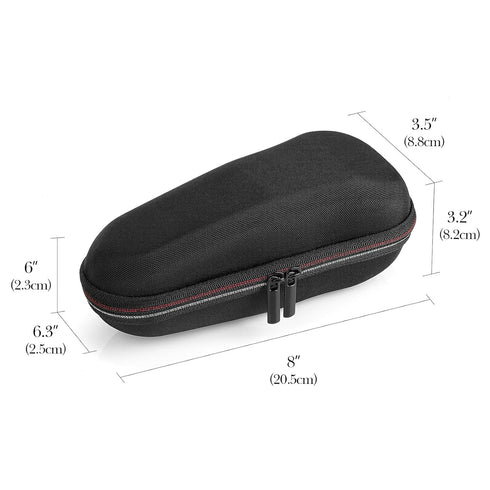 Linkidea Electric Razor Bag for Travel, Portable Electric Shaver Protective Storage Box, Electric Shaving Accessories Storage Case Compatible with ARC5, Brau Series 3, Brau Series 4(Black)