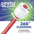 Brilliant Oral Care Adult Toothbrush - Soft Bristles, Round Head, 2 Pack Red + Clear for Teeth and Gums