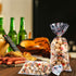 Chuangdi 100 Pack Cello Baseball Party Snack Bags, Cellophane Baseball Treat Bags for Team Snacks, Sports Goodie Pouches