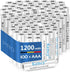 AAA Batteries 100 Pack - Alkaline Triple A Batteries, Ultra Long-Lasting 1.5V LR03 Bulk with 10-Year Shelf Life
