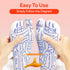 2 Pairs Reflexology Foot Massage Socks with Trigger Point Tool, Foot Pain Relief for Women and Men (Women)