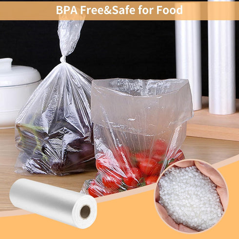 InPoetry 12'' 20'' Kitchen,350 (1 Food Storage Bags, x Plastic Produce Bag, Clear Plastic Bag for Food, Fruit