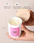 Set 4 Pack AOOVOO Mothers Day Candles for Mom - Candles for Home Scented, Aromatherapy Candle with Crystals, Gratitude