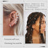NAISKA Silver Hair Jewelry for Braids, 30PCS Dreadlock Accessories, Non-Piercing Ear Clips, Beard Beads