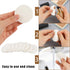50 Pieces White Round Makeup Sponge, Facial Powder Puff Cosmetic Blender for All Skin Types, Wet and Dry Dual Use
