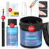 MIZHSE 100ML Nail Builder Gel Kit, Clear Hard Gel Builder for Nails, LED Nail Lamp, Nail Brush, for Salon & Home DIY