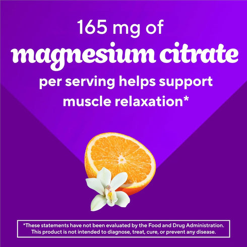 Gummy 60 Gummies vitafusion Magnesium Supplement, Bring calm to your vitamin routine, Tropical Citrus Flavor