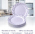 Silver Disposable Plates for Party, 20 Piece Heavy Duty Dinner Set, 7.5”