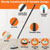 3 in 1 Scrub Cleaning Brush with Long Handle 51'', Shower Bathtub Tub & Tile Scrubber Brush, Includes 1 Stiff Brush