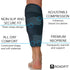 ROXOFIT Torn Calf Muscle Brace - Adjustable Neoprene Support Compression Sleeve for Calf Tear and Shin Splint Pain