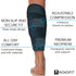 ROXOFIT Calf Brace for Torn Calf Muscle and Shin Splint Pain Relief, Adjustable Neoprene Compression Support Wrap