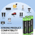 Kruta Solar Lights Batteries AAA 1100mah High Capacity 1.2V Ni-MH Rechargeable for Outdoor Solar Lights, Pack of 8