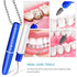 Healvian 2pcs Portable Dental Picks - Mini Travel Plaque and Tartar Remover with Chain for Oral Cleaning