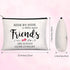 Weewooday 5 Pcs Friend Gifts Cosmetic Bags - Friendship Makeup Bags for Women Party Favors