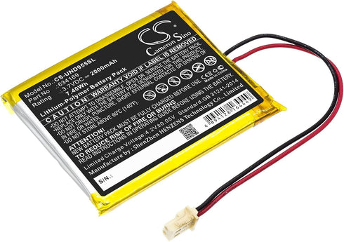 DRAWBELL Battery 2000mAh for U'niden Guardian G955, UDR744, UDR777HD, fit Part NO:634169