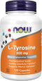 NOW Foods L-Tyrosine 500 mg, Supports Mental Alertness*, 120 Capsules