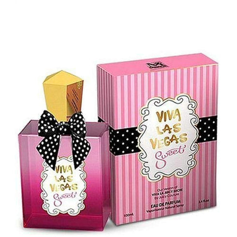 Viva Las Vegas Sweet Eau de Parfum by Mirage, 3.4 Fl Oz, Notes of Peach, Almond, Vanilla