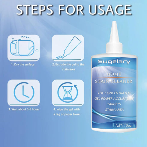 Solution-10 oz Sugelary Mold Stain Cleaning Gel, Washing Machine Cleaner for Front Loader Seal, All-Purpose Gel