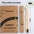 Biodegradable Bamboo Toothbrushes, 10 Piece BPA Free Soft Bristles, Natural, Eco-Friendly, Compostable