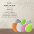 KOL Face Scrubber, Charcoal Infused Exfoliating Facial Cleansing Pads, Disposable Exfoliator Face Sponge, 6 Count