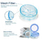 Leak Proof Dental Retainer Case for Travel, Denture Cleaning Case with Mirror, Blue