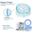 Leak Proof Dental Retainer Case for Travel, Denture Cleaning Case with Mirror, Blue