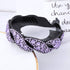 Rhinestone Hair Clip for Women - 5 Pack Half-Balloon Nest Expanding Hairpin Accessories in 5 Mixed Colors