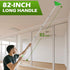 Wall Cleaner Triangle Mop with 82'' Long Handle - Wall Scrubber, Cleaning Washer Tool with 6 Microfiber Chenille Duster Pads for Clean Walls, Ceiling, Windows, Floors, Baseboards