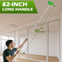 RONSUNG 82'' 4 4 Wall Cleaner Triangle Mop with Long Handle - Wall Scrubber, Cleaning Washer Tool with Microfiber