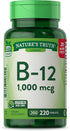 Nature's Truth B12 Vitamin Tablets | 1000 mcg | Non-GMO & Gluten Free Supplement | 220 Count
