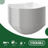 Exquisite Disposable Bowls, Plastic Serving Bowls Pack of 12, 8 Oz Square Salad Bowls for Parties