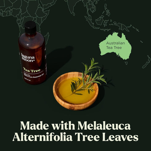 Lagunamoon Australian Tea Tree Essential Oil (150ml) - XXL Bottle for Candle Making & Aromatherapy