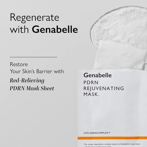 PDRN Rejuvenating Mask Sheet - Lightweight Glass Skin & Toning Mask with PDRN, Niacinamide, Hyaluronic Acid, 0.84 fl
