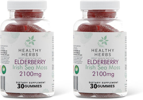 Healthy Herbs Organic Sea Moss Gummies - Concentrated Irish Sea Moss +