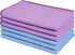 SINLAND Microfiber Glass Cleaning Cloth, 6PK, Lint Free for Windows, Car, Mirrors, Stainless Steel, 16x16 Inch