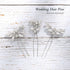 JAKAWIN Rhinestone Wedding Hair Pins Silver Bridal Crystal Jewelry Accessories for Women HP130 (Silver)