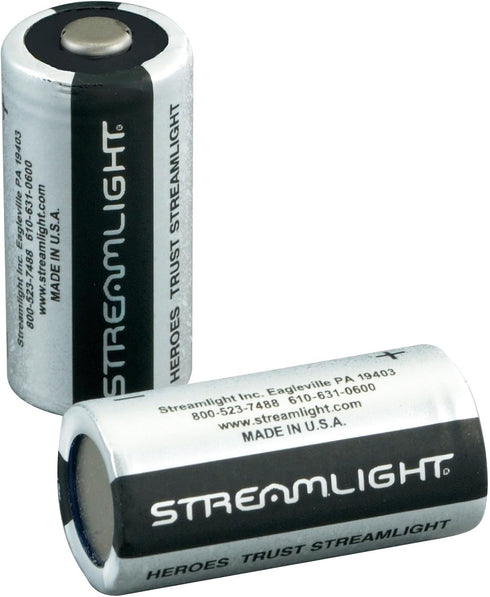 Streamlight 85175 CR123A Lithium Batteries, 2-Pack