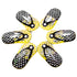 Polka Dot Flip Flop Manicure Sets, Personal Care Kit Pack of 6, Yellow