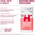 HABIT Hair, Skin & Nails Supplement (60 Capsules) - 2000mcg Biotin, Supports Skin Hydration, Hair & Nail Strength,