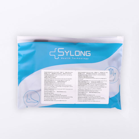 Elbow Brace Night Splint Support for Cubital Tunnel Syndrome, Ulnar Nerve Stabilizer for Left & Right Arms (L)