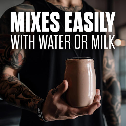 JNX SPORTS The Curse! Ultra Premium Whey Protein Powder Double Chocolate, 2lb, 25g Protein Per Serve, Whey Isolate