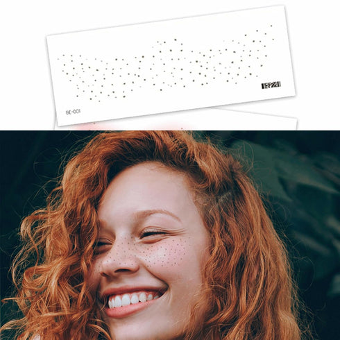 19PCS Cute Temporary Face Tattoos, Fake Freckles Tattoo Stickers, Valentine Heart, Butterfly, Fairy Temporary Tattoos