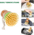 Bamboo Dish Brush, Pack of 2 Scrub Brush for Kitchen Sink, Dishes, Pots, Pans, Cast Iron Skillet Cleaning